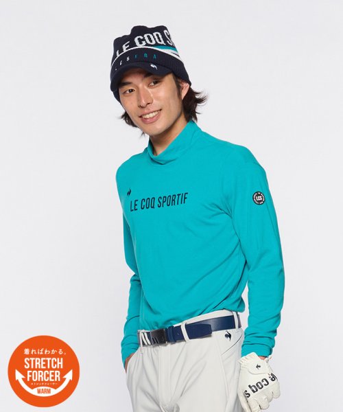 le coq sportif GOLF (ルコックスポルティフ（ゴルフ）)/【ストレッチフォーサー】長袖ハイネックシャツ/ブルー