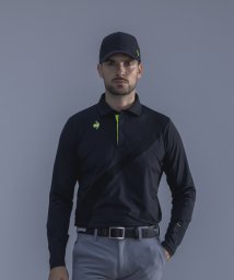 le coq sportif GOLF (ルコックスポルティフ（ゴルフ）)/フロント切替デザイン長袖シャツ 【RIJOUME/リジューム】/ブラック