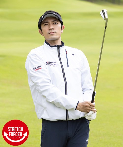 le coq sportif GOLF (ルコックスポルティフ（ゴルフ）)/【ストレッチフォーサー】2WAYブルゾン/ホワイト