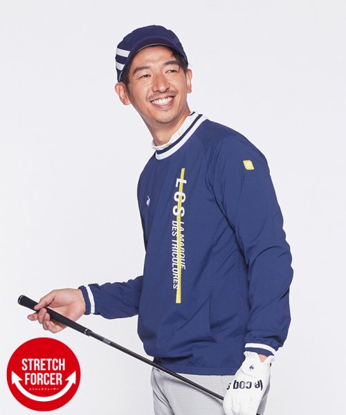 le coq sportif GOLF (ルコックスポルティフ（ゴルフ）)/【ストレッチフォーサー】長袖プルオーバー/ネイビー