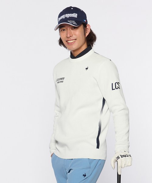 le coq sportif GOLF (ルコックスポルティフ（ゴルフ）)/ウォッシャブルセーター/ホワイト