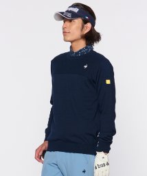 le coq sportif GOLF (ルコックスポルティフ（ゴルフ）)/長袖ウールセーター/ネイビー