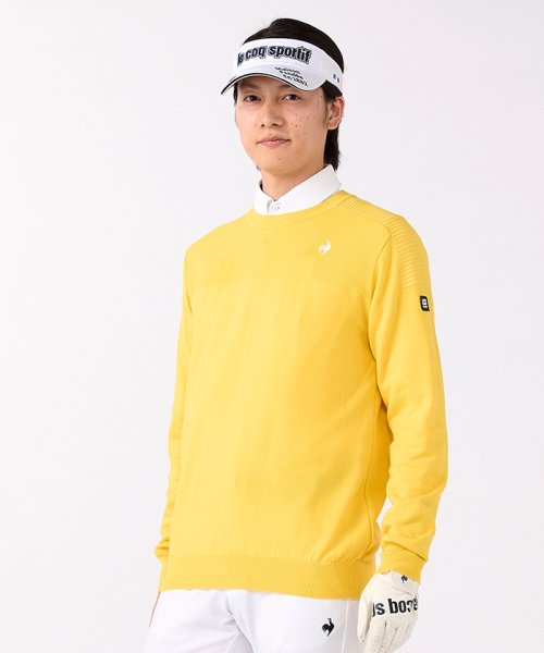 le coq sportif GOLF (ルコックスポルティフ（ゴルフ）)/長袖ウールセーター/イエロー