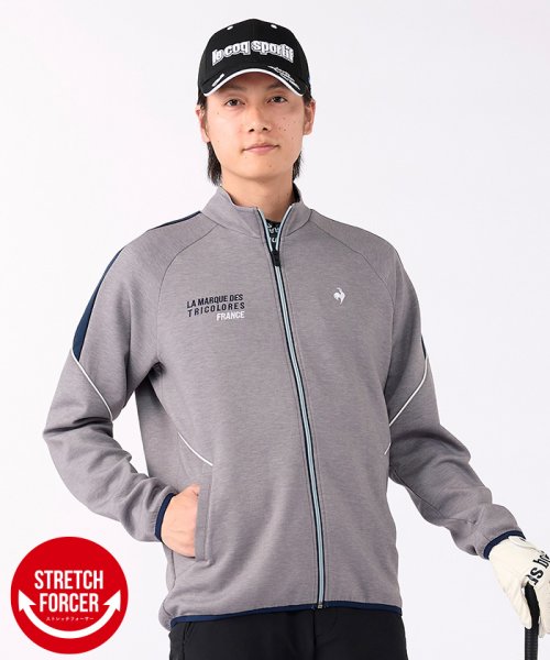 le coq sportif GOLF (ルコックスポルティフ（ゴルフ）)/【ストレッチフォーサー】ダンボールカットソー/グレー