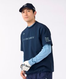 le coq sportif GOLF (ルコックスポルティフ（ゴルフ）)/半袖オーバーサイズシャツ/ネイビー