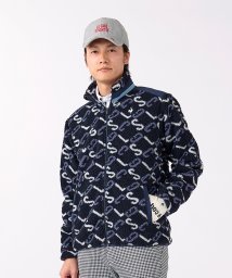 le coq sportif GOLF (ルコックスポルティフ（ゴルフ）)/ロゴジャガードボアブルゾン/ネイビー