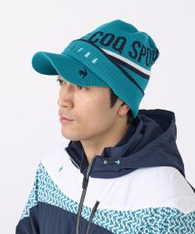 le coq sportif GOLF (ルコックスポルティフ（ゴルフ）)/庇付きニットキャップ/グリーン