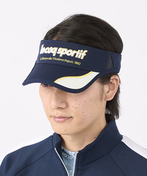 le coq sportif GOLF (ルコックスポルティフ（ゴルフ）)/ゴルファーズサンバイザー/ネイビー