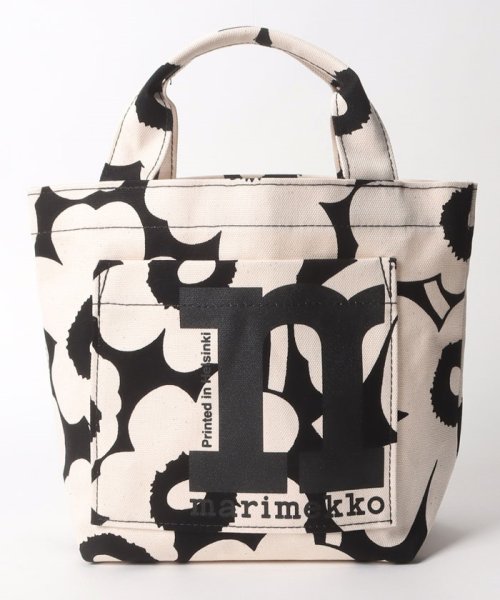 Marimekko(マリメッコ)/【marimekko】マリメッコ Mono Mini Tote Unikko ウニッコ ミニトートバッグ 92197/オフホワイト/ブラック