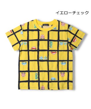 moujonjon/【子供服】 moujonjon (ムージョンジョン) 日本製ボーダー・チェック総柄Ｔシャツ 90cm～120cm M30863/505452442