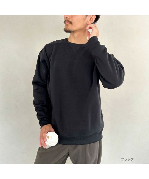 MAC HOUSE(men)(マックハウス（メンズ）)/GOOD CREW グッド クルー クルーネックプルオーバー QGC/00102FW/ブラック