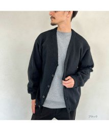 MAC HOUSE(men)(マックハウス（メンズ）)/GOOD CREW グッド クルー モヘアVネックカーディガン QGC/00095FW/ブラック