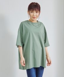 Fizz(フィズ)/ワイドシルエットTシャツ　BIGTシャツ/グリーン
