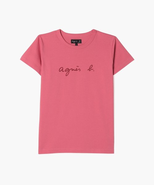 agnes b. FEMME(アニエスベー　ファム)/S137 TS ロゴTシャツ/ピンク