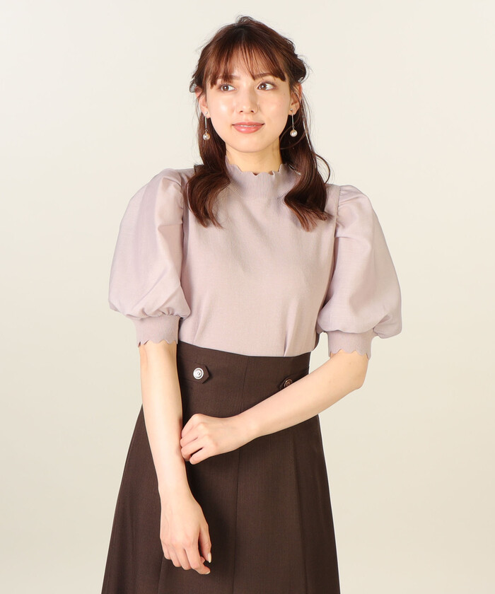 LAISSE PASSE - レッセパッセ 半袖 トップス ニット ピンクの