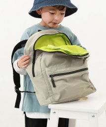 devirock(デビロック)/お弁当固定バンド付き 配色リュックサック 子供服 キッズ 男の子 女の子 バッグ リュックサック 新学期グッズ 入園 入学 通園 通学 習い事/ダークグレー