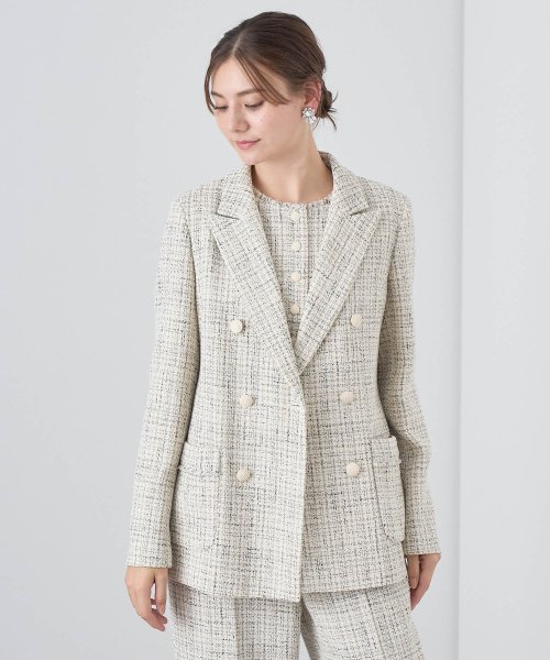 セール】トライスピンツィードダブル ジャケット(505451604) | アナイ  