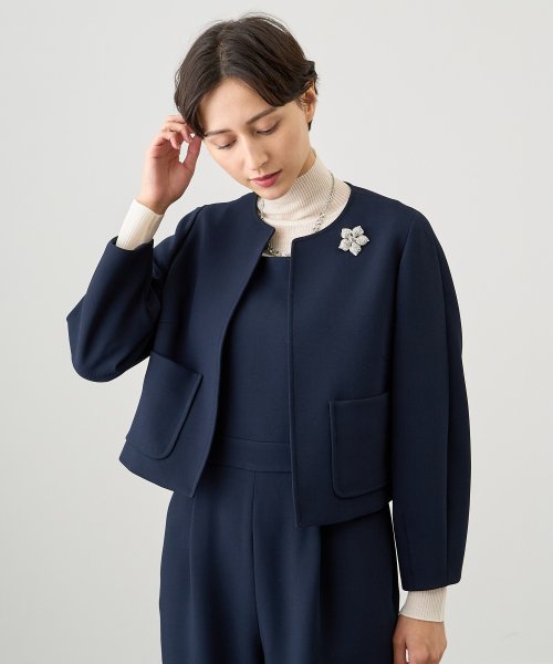 ライトダブルクロスノーカラー ジャケット ライトダブルクロスノーカラー ジャケット U1669648520(12870円)