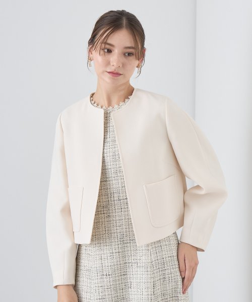 ライトダブルクロスノーカラー ジャケット ライトダブルクロスノーカラー ジャケット U1669648520(12870円)