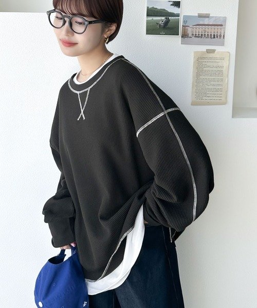 《JaVaジャバ 別注》シンプルなのに格上げ。2way配色ワッフルロンTee 人気・おすすめ|売れ筋商品・話題商品におすすめ コスパ重視 安心配送 スピーディーにお届け 《JaVaジャバ 別注》シンプルなのに格上げ。2way配色ワッフルロンTee 人気・おすすめ|売れ筋商品・話題商品におすすめ コスパ重視 安心配送 スピーディーにお届け