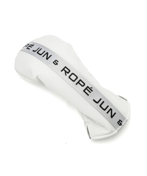 JUN and ROPE(ジュン＆ロペ)/【ユニセックス】ロゴテープドライバー用ヘッドカバー/ホワイト（10）