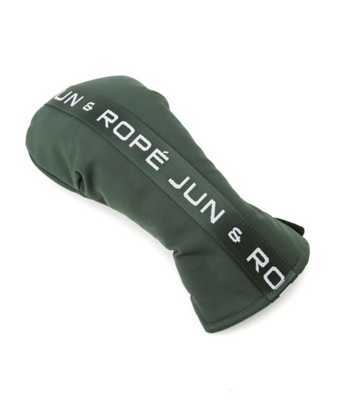 JUN and ROPE(ジュン＆ロペ)/【ユニセックス】ロゴテープドライバー用ヘッドカバー/カーキ（36）