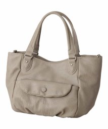 MK MICHEL KLEIN BAG(エムケーミッシェルクランバッグ)/[2WAY・A4サイズ対応]パンチングデザインスライドショルダーバッグ/グレージュ