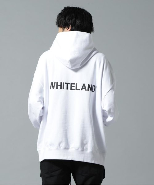 LHP(エルエイチピー)/WHITELAND/ホワイトランド/LOGO SWT HOODIE/ロゴ/ホワイト