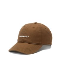 Carhartt WIP(カーハートダブルアイピー)/日本正規品 カーハート キャップ Carhartt WIP CANVAS SCRIPT CAP 帽子 6パネル コットン ロゴ  サイズ調整 I028876/ブラウン