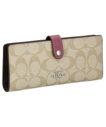 COACH(コーチ)/コーチ CH414 長財布/ベージュ×ローズ