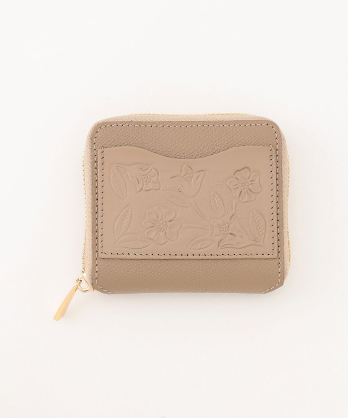 GRACECONTINENTAL Emboss Wallet グレージュ F GRACECONTINENTAL Emboss Wallet グレージュ F