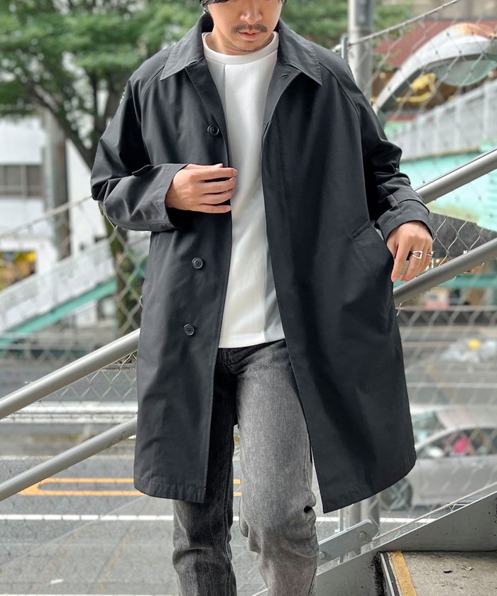 ステンカラーコート Hood Overcoat フードオーバーコート