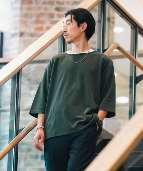 セール】ポンチ 7分袖ビッグTシャツ(505455034) | アイテムズアーバン