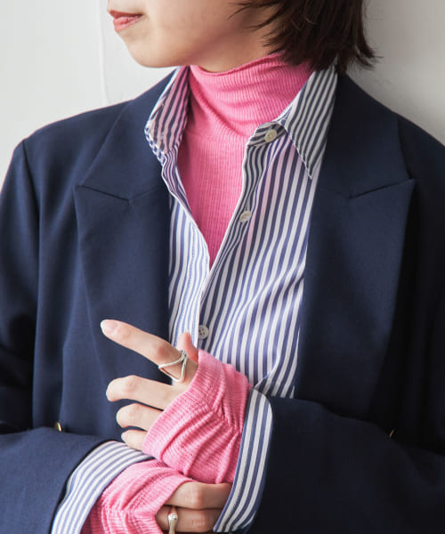 セール】『石川恋さん着用』シャーリングスリーブタートルネック