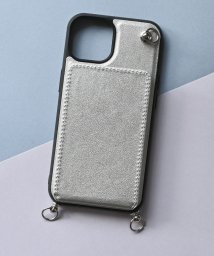 Editors Draw(エディターズドロー)/ミラー・カードポケット スマホケース iPhone13/14/Silver