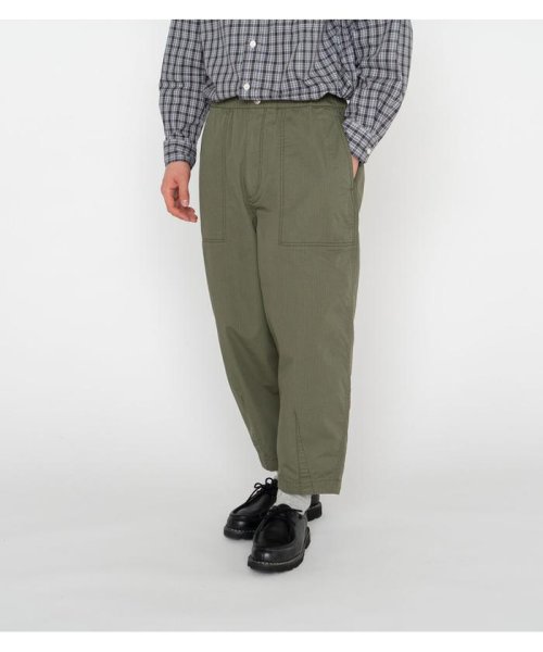 BEAVER(ビーバー)/ザ・ノースフェイス パープルレーベル Ripstop Wide Cropped Field Pant/オリーブ