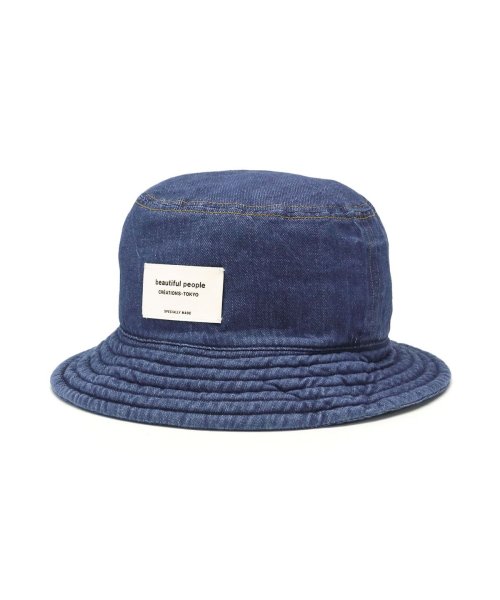 beautiful people(ビューティフルピープル)/ビューティフルピープル ハット beautiful people left hand twill denim bucket hat 帽子 511943/インディゴ系1