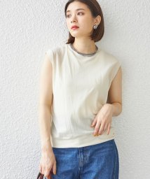 SHIPS WOMEN/ハイゲージ シアー ステッチ デザイン TEE◇/505456514