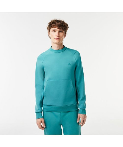 LACOSTE Mens(ラコステ　メンズ)/【WEB限定】ダブルフェイスクルーネックスウェットシャツ/カリビアンブルー