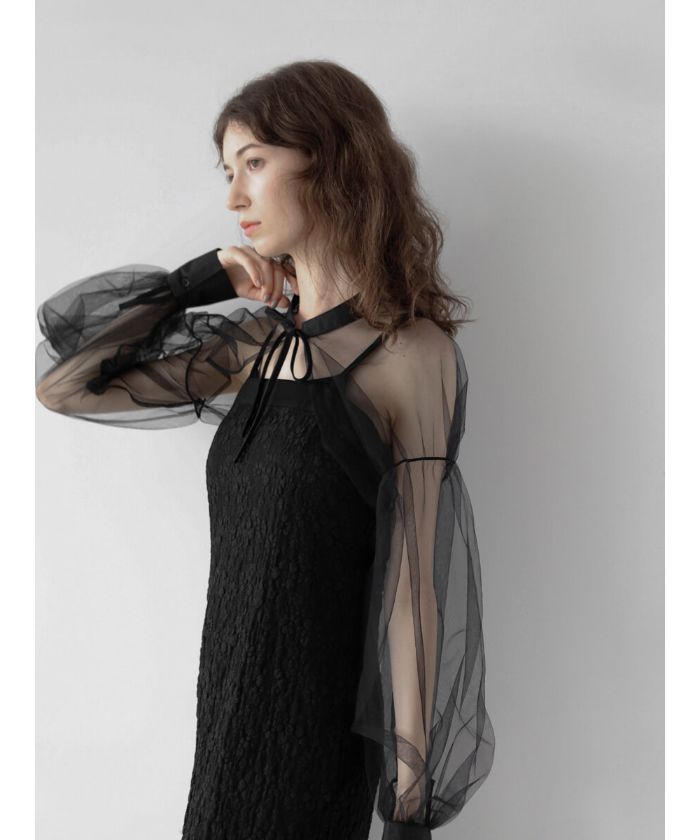 Sheer organdy short bolero(505457330) | フィーカ(FIKA.) - MAGASEEK