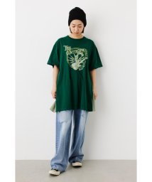 RODEO CROWNS WIDE BOWL(ロデオクラウンズワイドボウル)/TOURドッキングチュニック Tシャツ/GRN