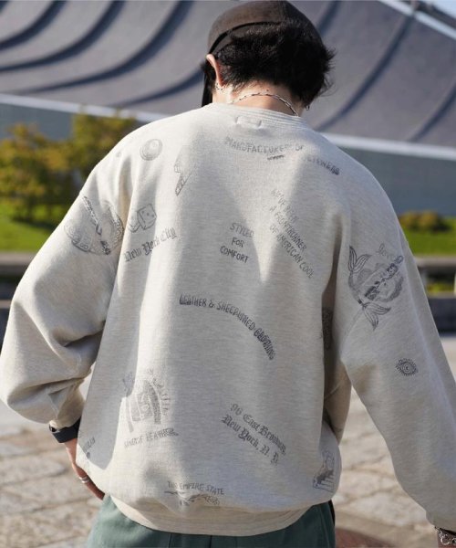 WEB LIMITED/FADE STAMP SWEAT/フェード スタンプスウェット 