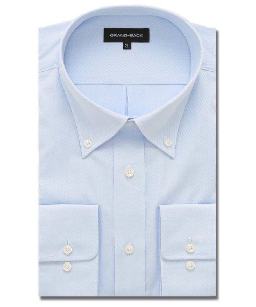セール】【大きいサイズ】グランバック/GRAND－BACK 形態安定 ボタンダウン 長袖 シャツ メンズ ワイシャツ ビジネス yシャツ 速乾  ノーアイロン 形態安定(505457619) グランバック(GRAND-BACK) MAGASEEK