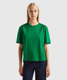 BENETTON (women)(ベネトン（レディース）)/センタープリーツラグランスリーブ半袖Tシャツ・カットソー/グリーン