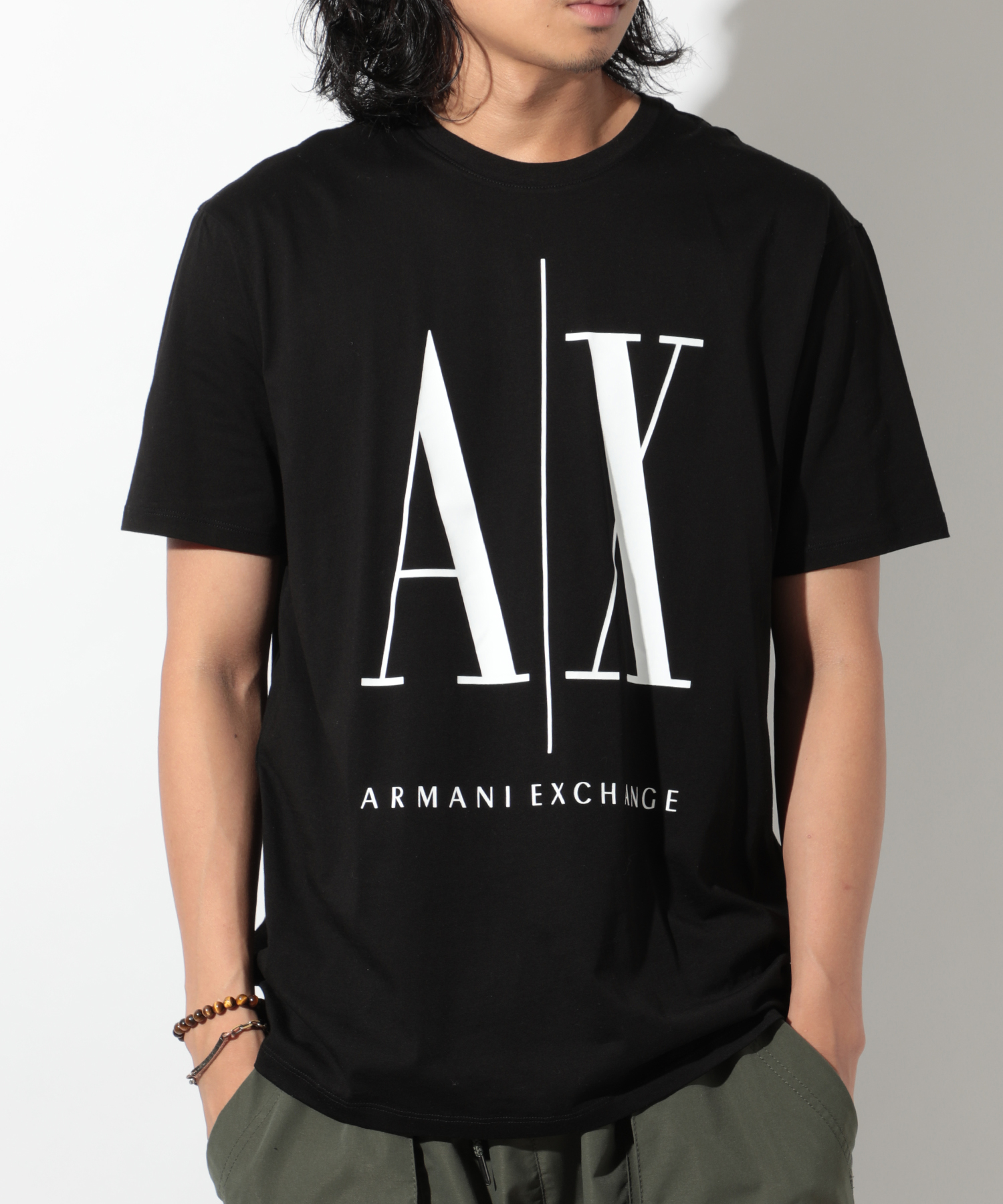 【ARMANI EXCHANGE / アルマーニ エクスチェンジ】ロゴプリント Tシャツ カットソー 8NZTPA/ZJH4Z