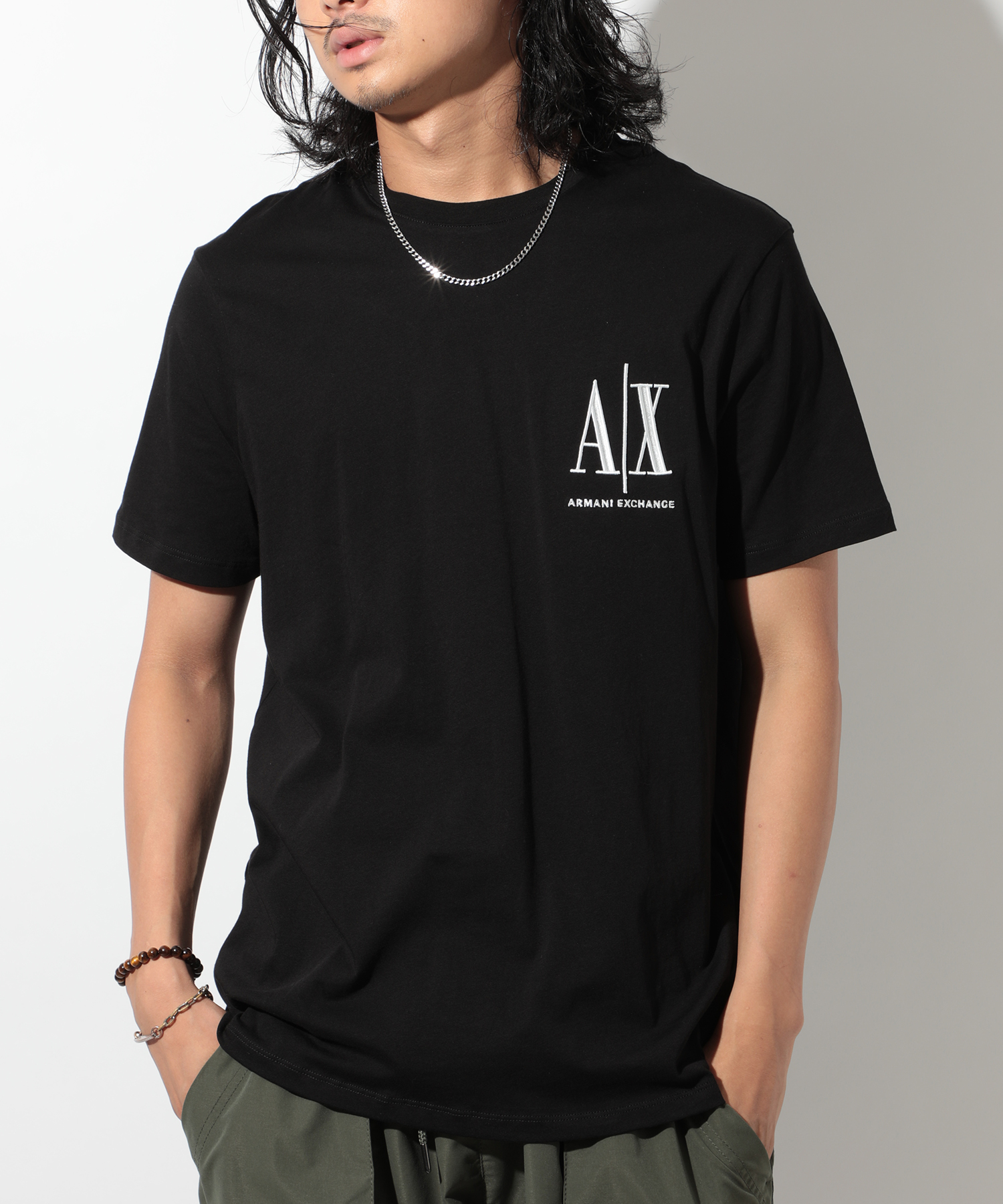 【美品】アルマーニエクスチェンジ-A/X ARMANI-ロゴプリントカットソー