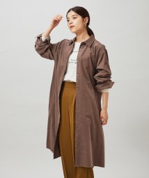 SHOO・LA・RUE/【体型カバー／着こなし自在】コーデュロイ シャツワンピース/505458675