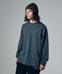 Penguin by Munsingwear/FRIES BORDER MOCKNECK SHIRT / フライスボーダーモックネック長袖シャツ【アウトレット】/505449566