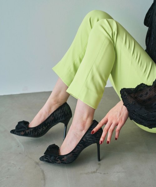 リボンモチーフチュールパンプス リボンモチーフチュールパンプス リボンモチーフチュールパンプス A1651721455 (12540円)