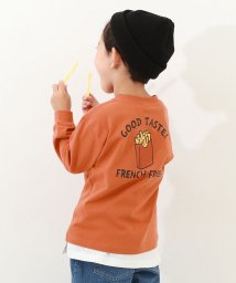 devirock/デビラボ プリント袖リブ 長袖Tシャツ 子供服 キッズ ベビー 男の子 女の子 長袖Tシャツ ロンT /505459071